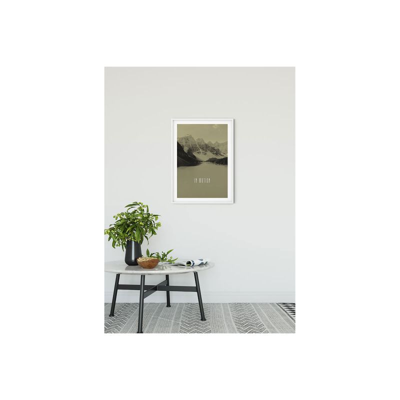 Komar  Wandbild Word Lake In Motion Sand 40x50 cm
