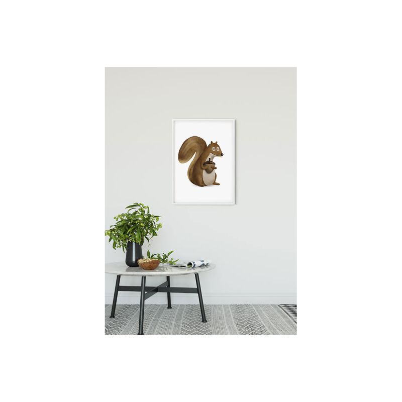 Komar  Wandbild Cute Animal Squirrel 40x50 cm
