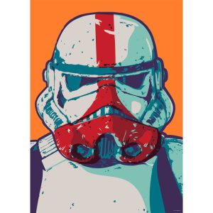 Komar Wandbild Mandalorian Pop Art Stormtrooper 50×70 cm Komar Wandbild Mandalorian Pop Art Stormtrooper 50×70 cm