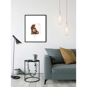 Komar Wandbild Loving Cats 50×70 cm Komar Wandbild Loving Cats 50×70 cm