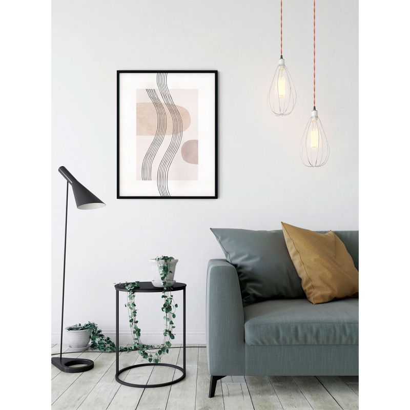Komar  Wandbild Line Art Waves 50x70 cm