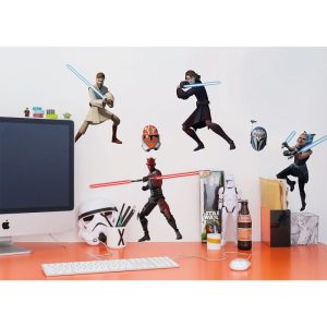 Komar  Wandtattoo Clone Wars Showdown 100×70 cm
