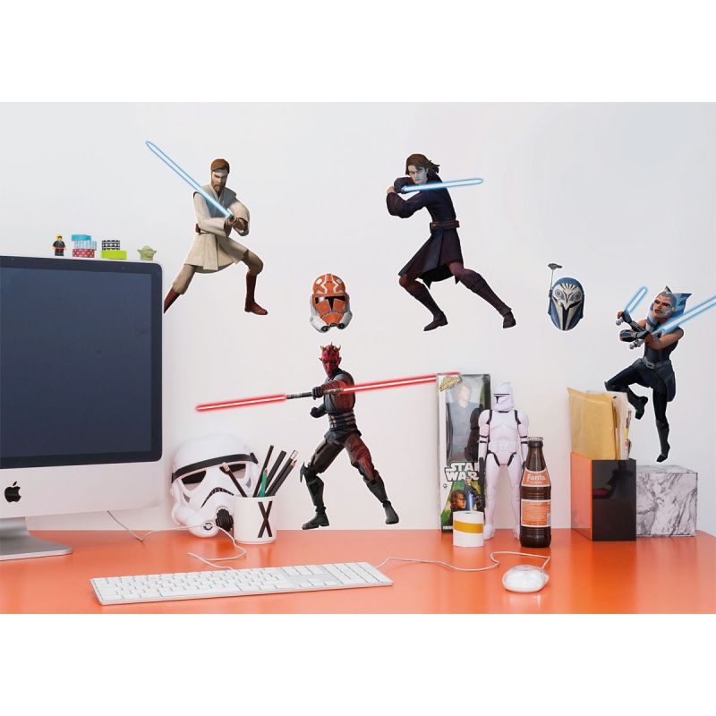 Komar  Wandtattoo Clone Wars Showdown 100x70 cm