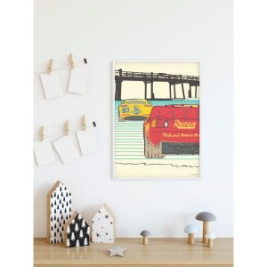 Komar Wandbild Cars Strengthen Together 50×70 cm Komar Wandbild Cars Strengthen Together 50×70 cm