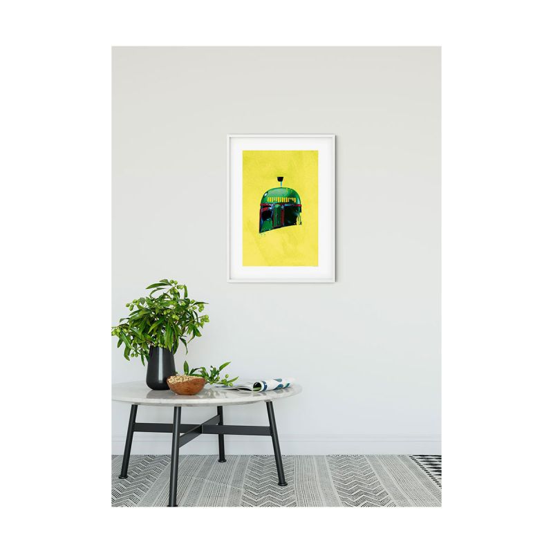 Komar  Wandbild Star Wars Classic Helmets Boba Fett 50x70 cm