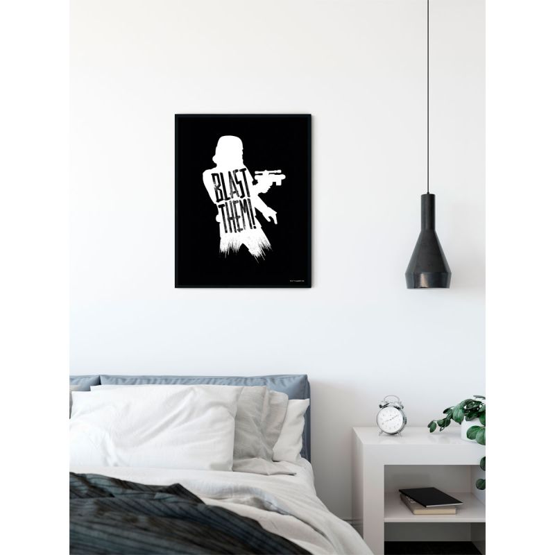 Komar  Wandbild Star Wars Silhouette Quotes Stormtrooper 50x70 cm