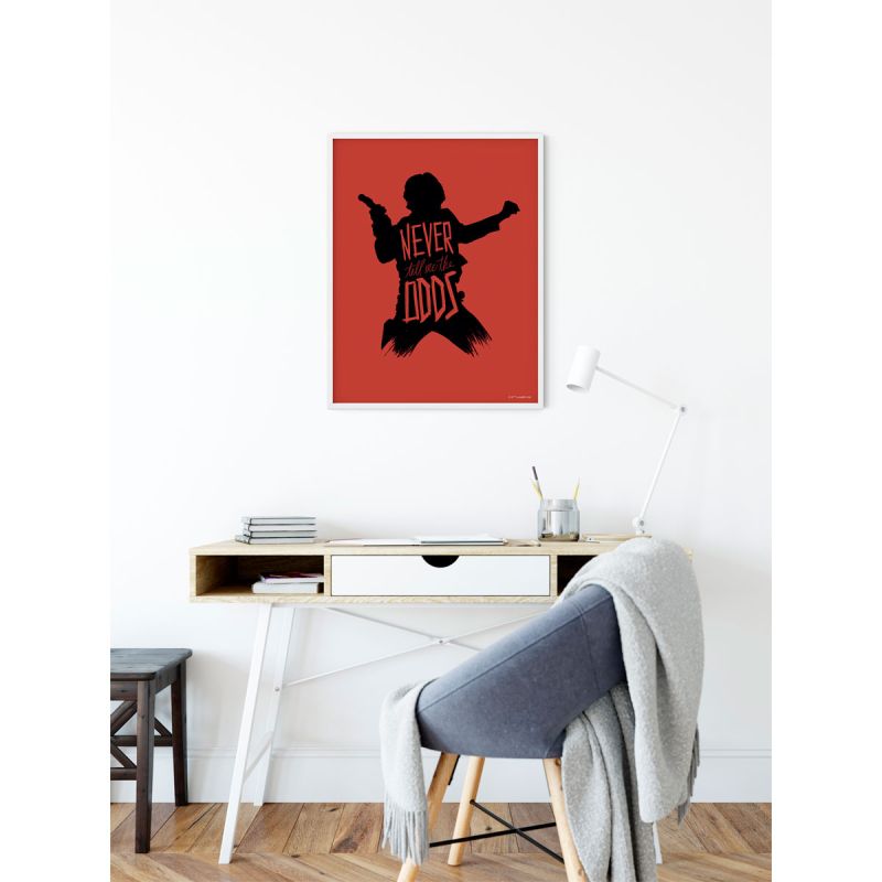 Komar  Wandbild Star Wars Silhouette Quotes Han Solo 50x70 cm
