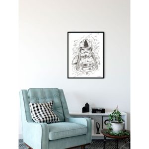 Komar Wandbild Star Wars Pilot Drawing 50×70 cm Komar Wandbild Star Wars Pilot Drawing 50×70 cm