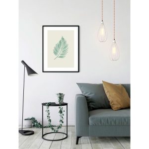 Komar Wandbild Winter Tropics Black Panther Palm Leaf 50×70 cm Komar Wandbild Winter Tropics Black Panther Palm Leaf 50×70 cm
