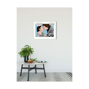 Komar  Wandbild Star Wars Classic Comic Quote Leia Han 70×50 cm