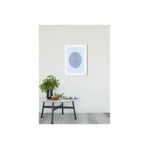 Komar Wandbild Shelly Patterns Blue 50×70 cm Komar Wandbild Shelly Patterns Blue 50×70 cm