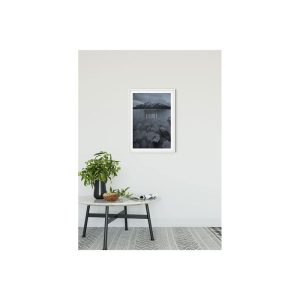 Komar Wandbild Word Lake Silence Steel 50×70 cm Komar Wandbild Word Lake Silence Steel 50×70 cm