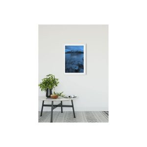 Komar Wandbild Word Lake Silence Blue 50×70 cm Komar Wandbild Word Lake Silence Blue 50×70 cm