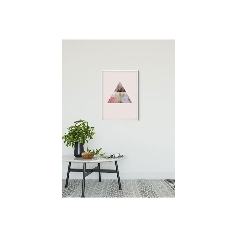 Komar  Wandbild Triangles Top Red 50x70 cm