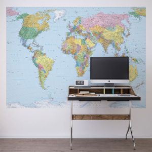 Komar Papier Fototapete World Map 270×188 cm Komar Papier Fototapete World Map 270×188 cm