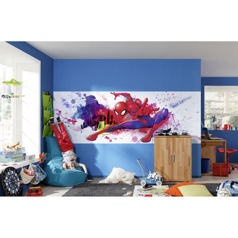 Komar  Papier Fototapete Spider-Man Graffiti Art 368x127 cm