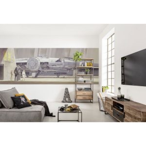 Komar Papier Fototapete Star Wars Classic Millennium Falcon 368×127 cm Komar Papier Fototapete Star Wars Classic Millennium Falcon 368×127 cm