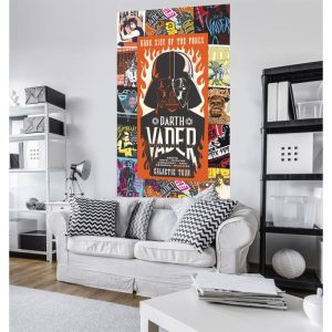 Komar Vlies Fototapete Star Wars Rock on Posters 120×200 cm Komar Vlies Fototapete Star Wars Rock on Posters 120×200 cm