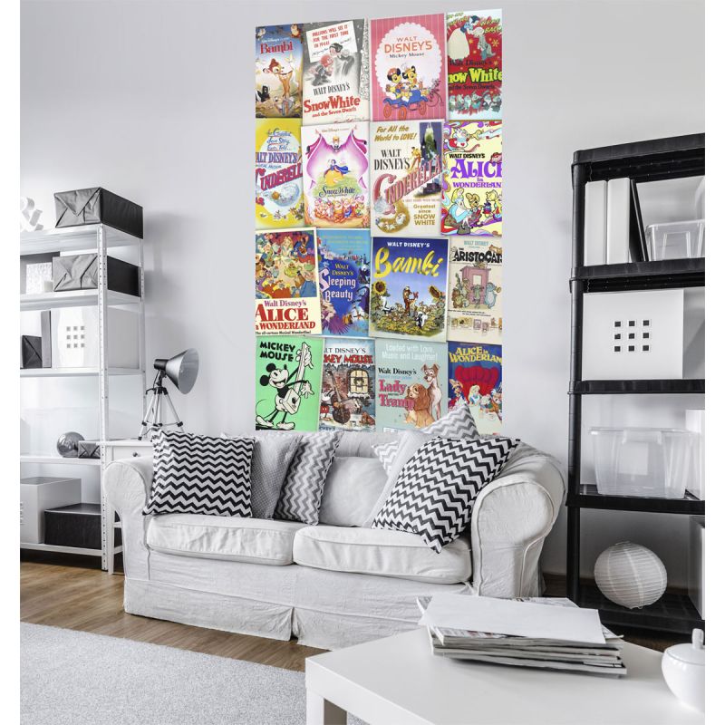 Komar  Vlies Fototapete Disney Movie Posters Retro Girls 120x200 cm