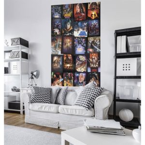 Komar Vlies Fototapete Star Wars Posters Collage 120×200 cm Komar Vlies Fototapete Star Wars Posters Collage 120×200 cm