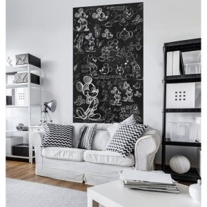 Komar Vlies Fototapete Mickey Chalkboard 120×200 cm Komar Vlies Fototapete Mickey Chalkboard 120×200 cm