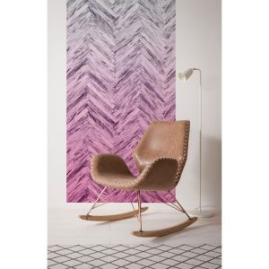 Komar Vlies Fototapete Herringbone Pink Panel 100×250 cm Komar Vlies Fototapete Herringbone Pink Panel 100×250 cm
