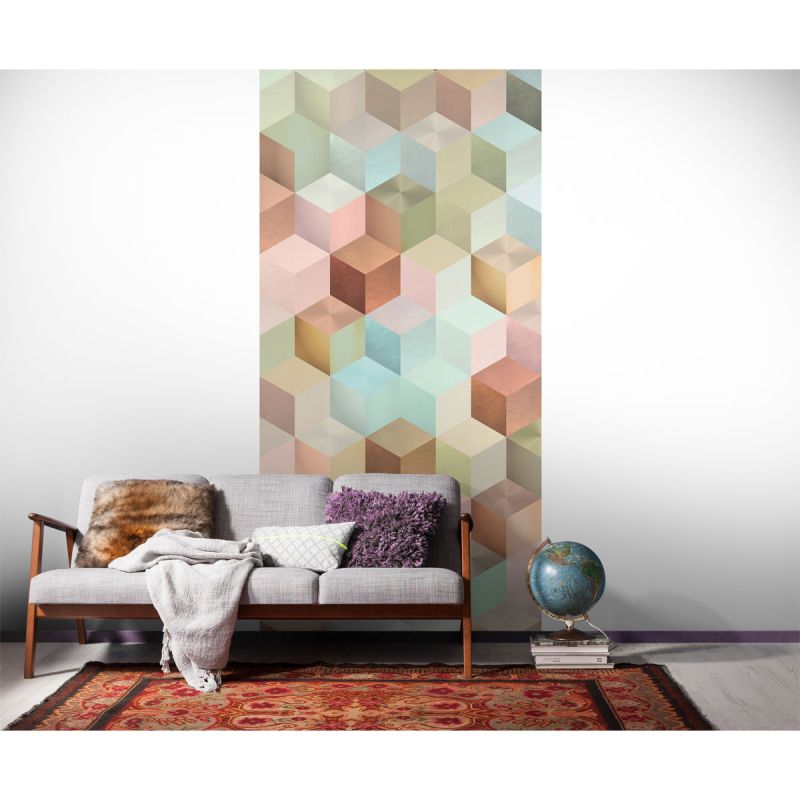 Komar  Vlies Fototapete Cubes Panel 100x250 cm