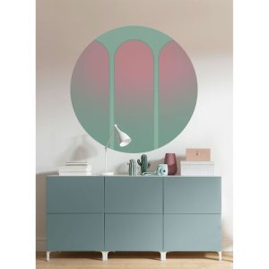 Komar Selbstklebende Vlies Fototapete rund Three Doors Durchmesser 125 cm Komar Selbstklebende Vlies Fototapete rund Three Doors Durchmesser 125 cm