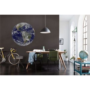 Komar Selbstklebende Vlies Fototapete rund Earth Durchmesser 125 cm Komar Selbstklebende Vlies Fototapete rund Earth Durchmesser 125 cm