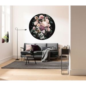 Komar Selbstklebende Vlies Fototapete rund Enchanted Flowers Durchmesser 125 cm Komar Selbstklebende Vlies Fototapete rund Enchanted Flowers Durchmesser 125 cm