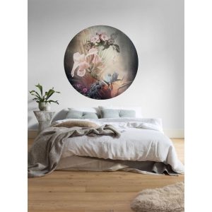 Komar Selbstklebende Vlies Fototapete rund Flemish Flowers Durchmesser 125 cm Komar Selbstklebende Vlies Fototapete rund Flemish Flowers Durchmesser 125 cm