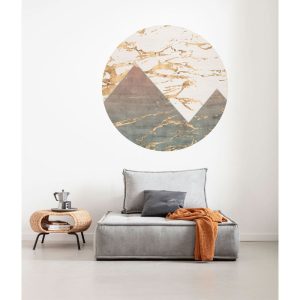 Komar Selbstklebende Vlies Fototapete rund Precious Peaks Durchmesser 125 cm Komar Selbstklebende Vlies Fototapete rund Precious Peaks Durchmesser 125 cm