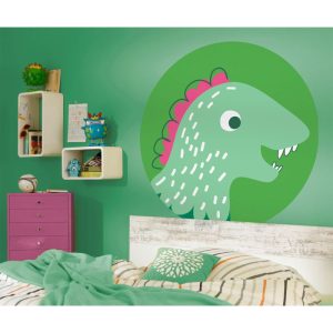 Komar Selbstklebende Vlies Fototapete rund Little Dino Tyranno Durchmesser 125 cm Komar Selbstklebende Vlies Fototapete rund Little Dino Tyranno Durchmesser 125 cm