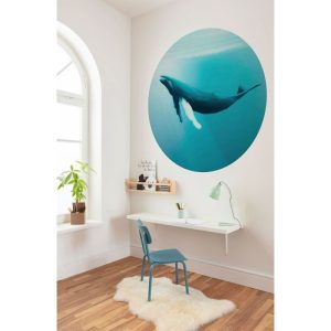 Komar Selbstklebende Vlies Fototapete rund Whale Watching Durchmesser 125 cm Komar Selbstklebende Vlies Fototapete rund Whale Watching Durchmesser 125 cm