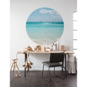 Komar Selbstklebende Vlies Fototapete rund Lagoon Durchmesser 125 cm Komar Selbstklebende Vlies Fototapete rund Lagoon Durchmesser 125 cm
