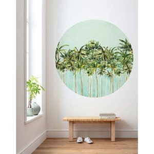 Komar Selbstklebende Vlies Fototapete rund Coconut Trees Durchmesser 125 cm Komar Selbstklebende Vlies Fototapete rund Coconut Trees Durchmesser 125 cm