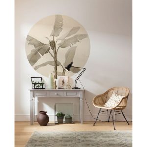 Komar Selbstklebende Vlies Fototapete rund Banana Plant Durchmesser 125 cm Komar Selbstklebende Vlies Fototapete rund Banana Plant Durchmesser 125 cm