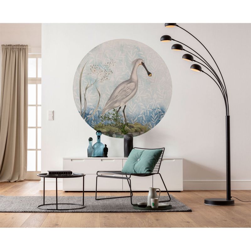 Komar  Selbstklebende Vlies Fototapete rund Spoonbill Durchmesser 125 cm