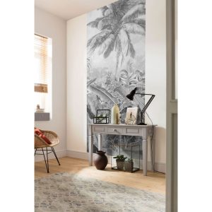 Komar Vlies Fototapete Amazonia Black and White Panel 100×250 cm Komar Vlies Fototapete Amazonia Black and White Panel 100×250 cm