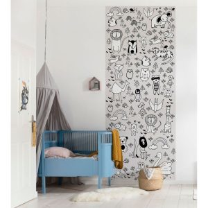Komar Vlies Fototapete Scribble Park Panel 100×250 cm Komar Vlies Fototapete Scribble Park Panel 100×250 cm