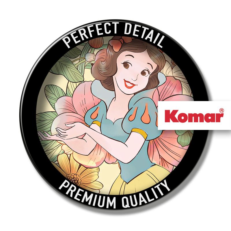 Komar  Selbstklebende Vlies Fototapete rund Snow White Endless Summer Durchmesser 125 cm