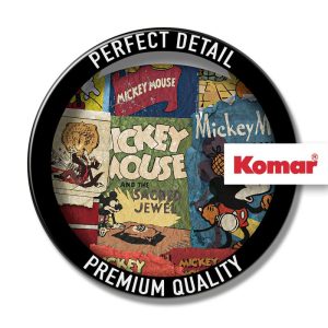 Komar Selbstklebende Vlies Fototapete rund Mickey Head Billboard Durchmesser 125 cm Komar Selbstklebende Vlies Fototapete rund Mickey Head Billboard Durchmesser 125 cm