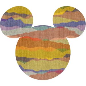 Komar  Selbstklebende Vlies Fototapete rund Mickey Head Vista Durchmesser 125 cm