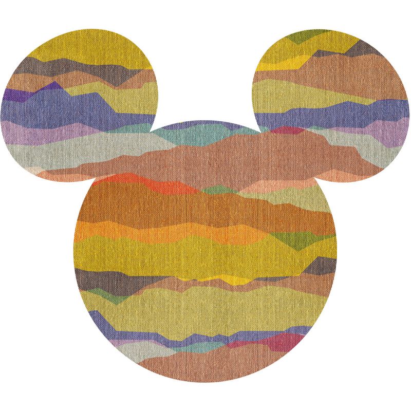 Komar  Selbstklebende Vlies Fototapete rund Mickey Head Vista Durchmesser 125 cm