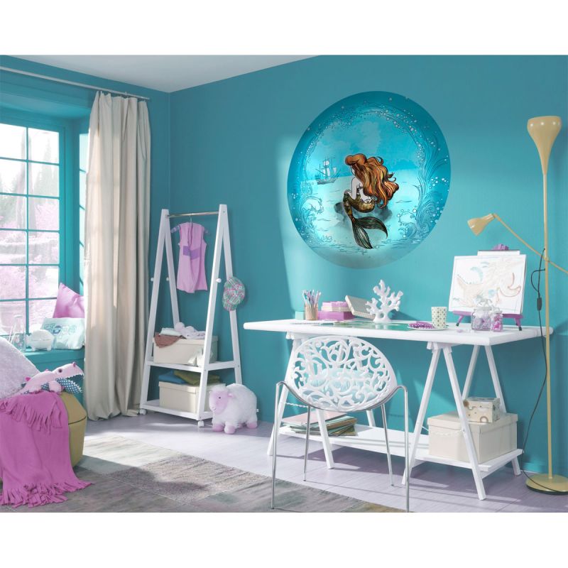 Komar  Selbstklebende Vlies Fototapete rund Ariel Dreaming Durchmesser 125 cm