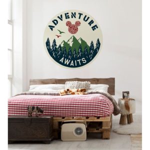 Komar Selbstklebende Vlies Fototapete rund Mickey Adventure Durchmesser 125 cm Komar Selbstklebende Vlies Fototapete rund Mickey Adventure Durchmesser 125 cm