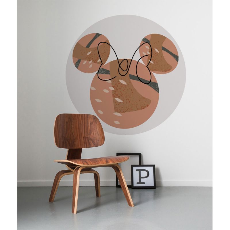 Komar  Selbstklebende Vlies Fototapete rund Minnie Terra Durchmesser 125 cm