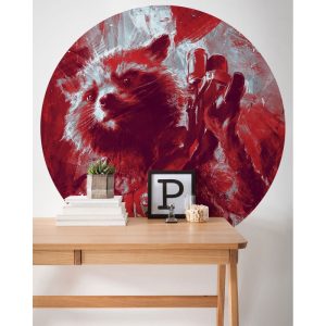 Komar Selbstklebende Vlies Fototapete rund Avengers Painting Rocket Raccoon Durchmesser 125 cm Komar Selbstklebende Vlies Fototapete rund Avengers Painting Rocket Raccoon Durchmesser 125 cm