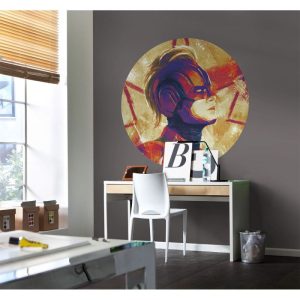 Komar Selbstklebende Vlies Fototapete rund Avengers Painting Captain Marvel Helmet Durchmesser 125 cm Komar Selbstklebende Vlies Fototapete rund Avengers Painting Captain Marvel Helmet Durchmesser 125 cm