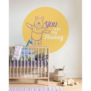 Komar Selbstklebende Vlies Fototapete rund Winnie the Pooh My Hunny Durchmesser 125 cm Komar Selbstklebende Vlies Fototapete rund Winnie the Pooh My Hunny Durchmesser 125 cm